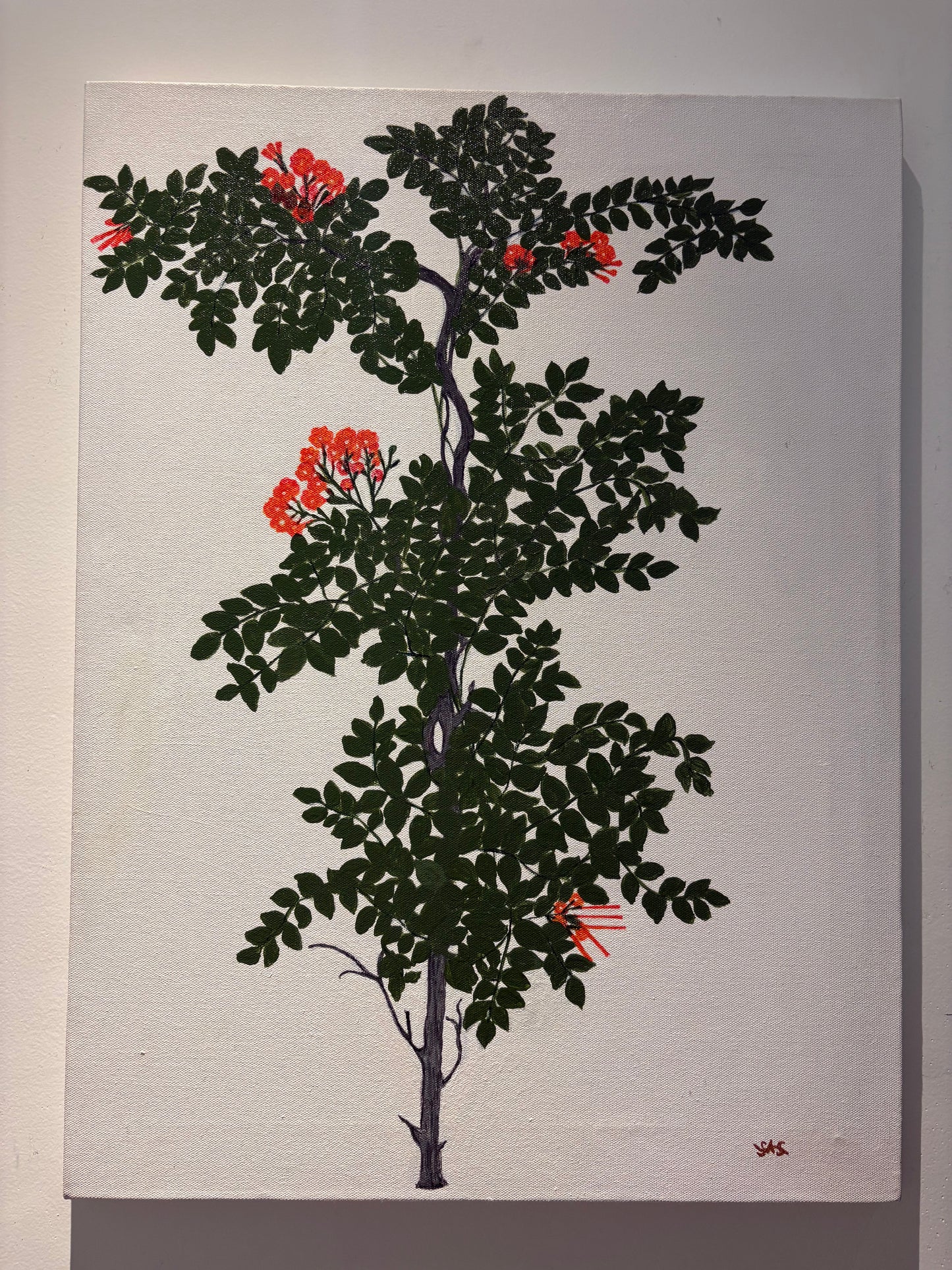 Stretched Canvas painting 18*24 size Plant Theme