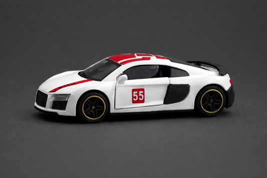 Audi R8 1:43 scale diecast model.