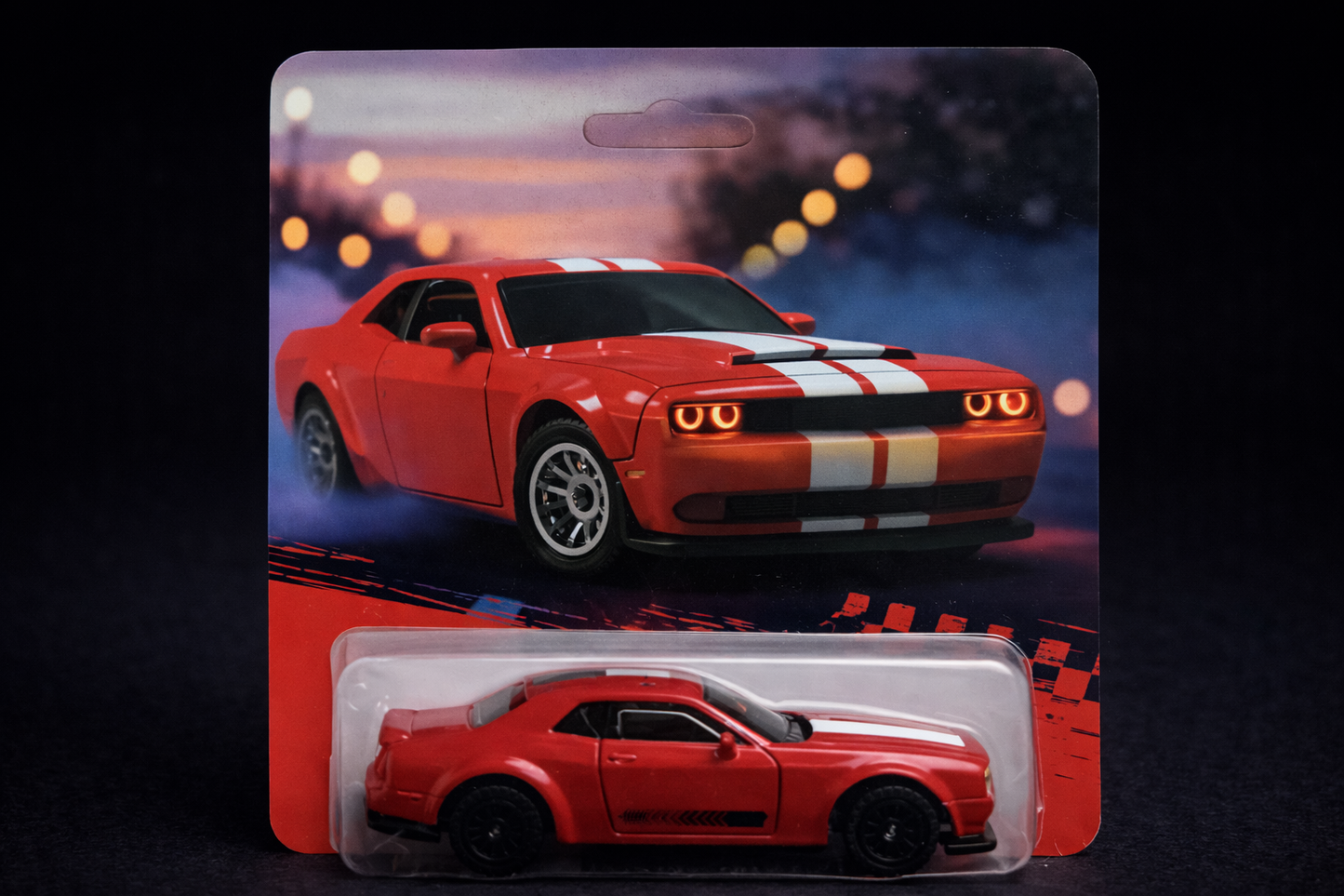 Dodge Challenger 1:64 scale metal model.