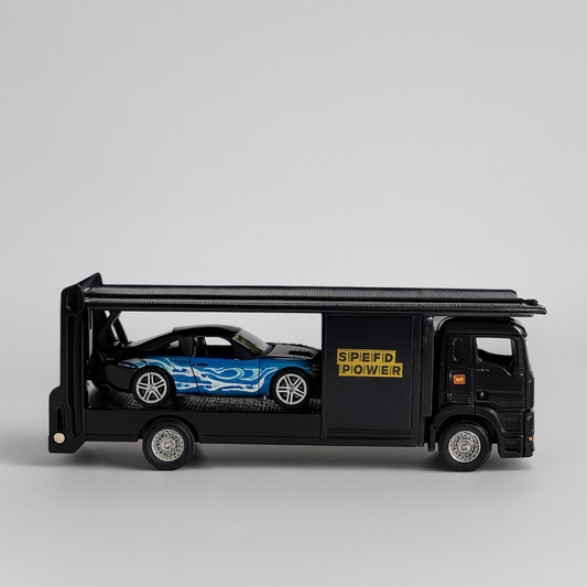 Diecast transport truck- Black