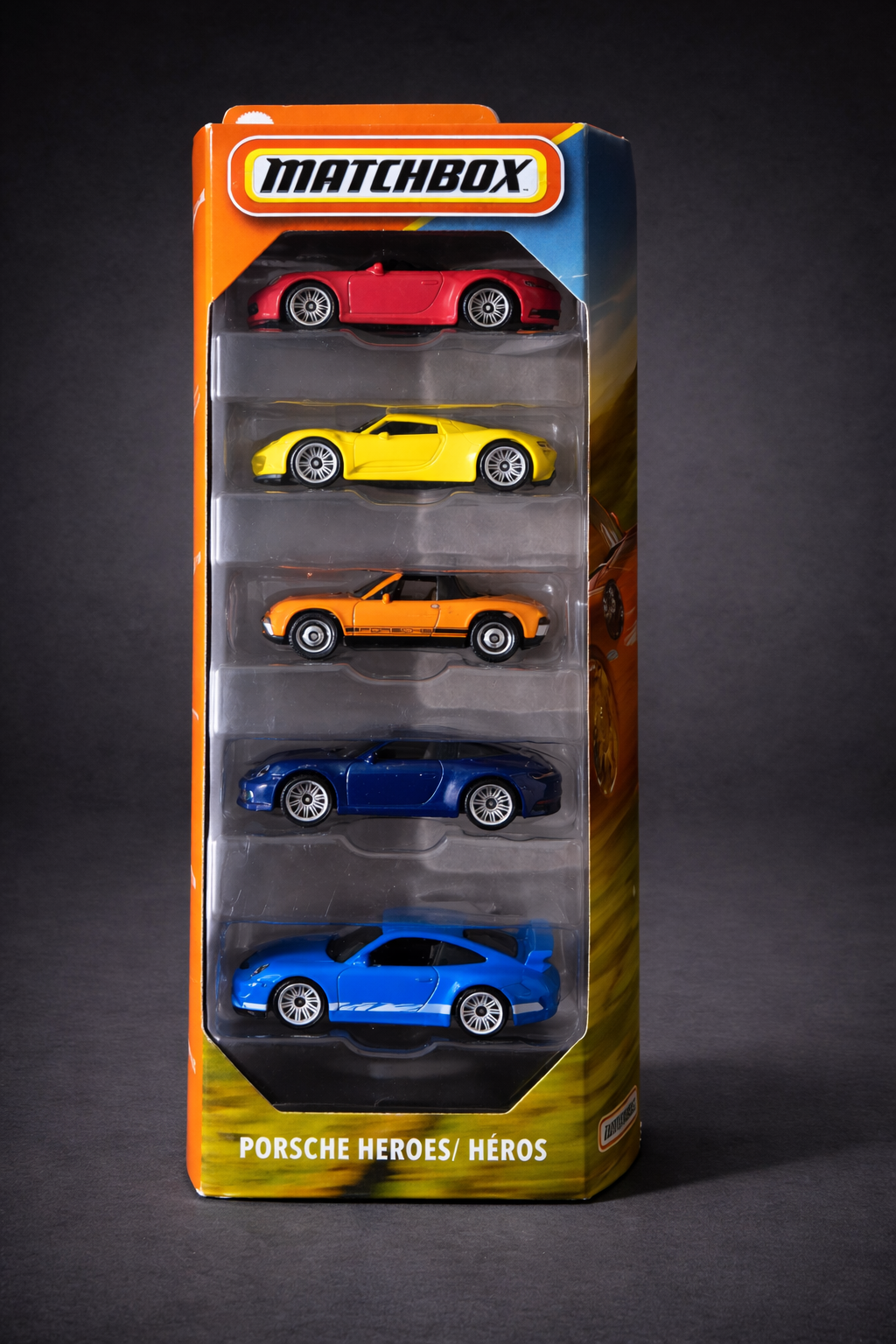 Matchbox Porsche Heroes 5-pack of 1:64 scale