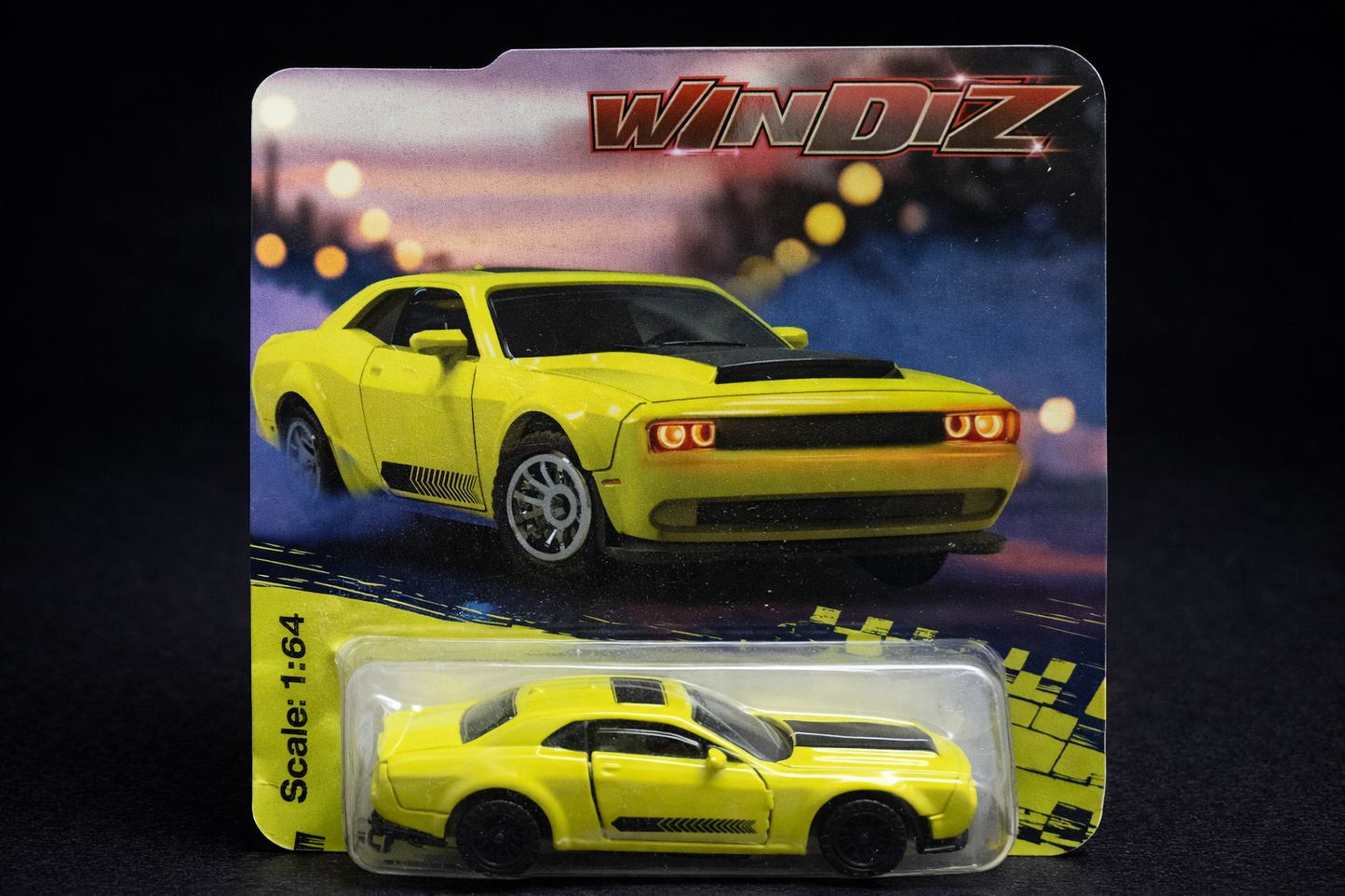 Dodge Challenger 1:64 scale metal model.