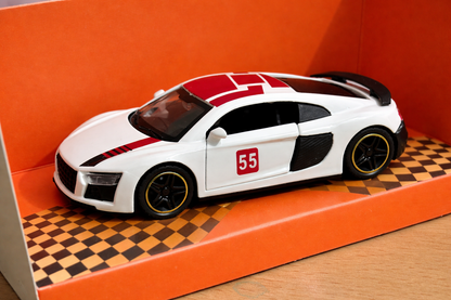 Audi R8 1:43 scale diecast model.