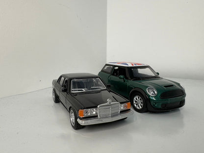 Combo-1:36 scale Mini Cooper S+Mercedes-Benz W123.