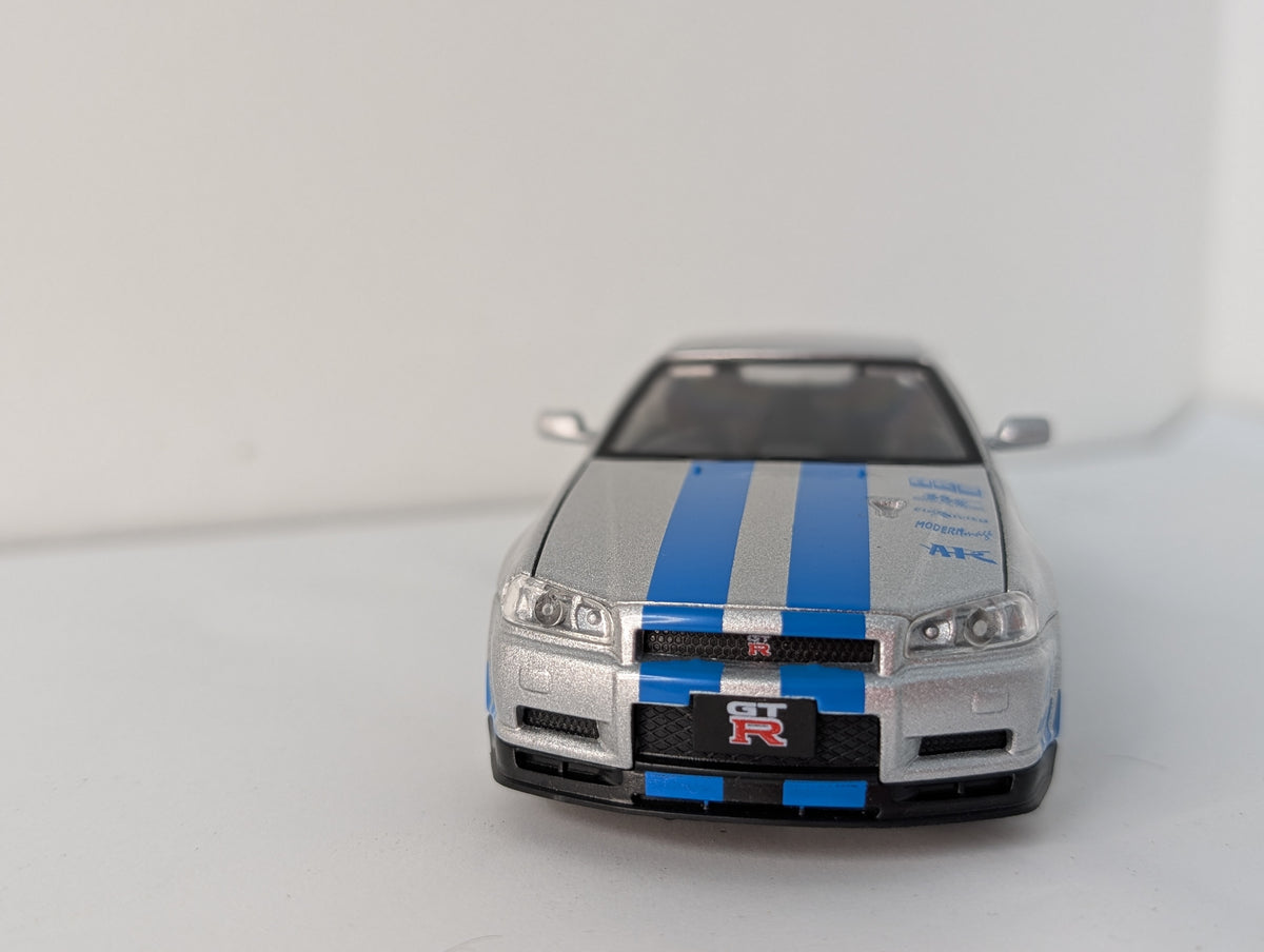 Nissan Skyline GTR R34 1:36 scale.