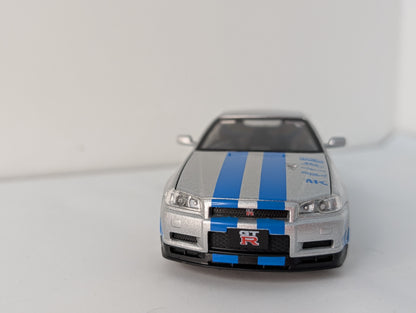 Nissan Skyline GTR R34 1:36 scale.