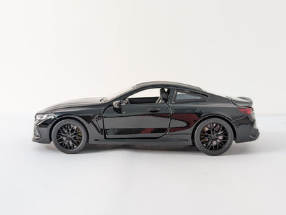 BMW M8 Competition Coupe 1:36 scale black.