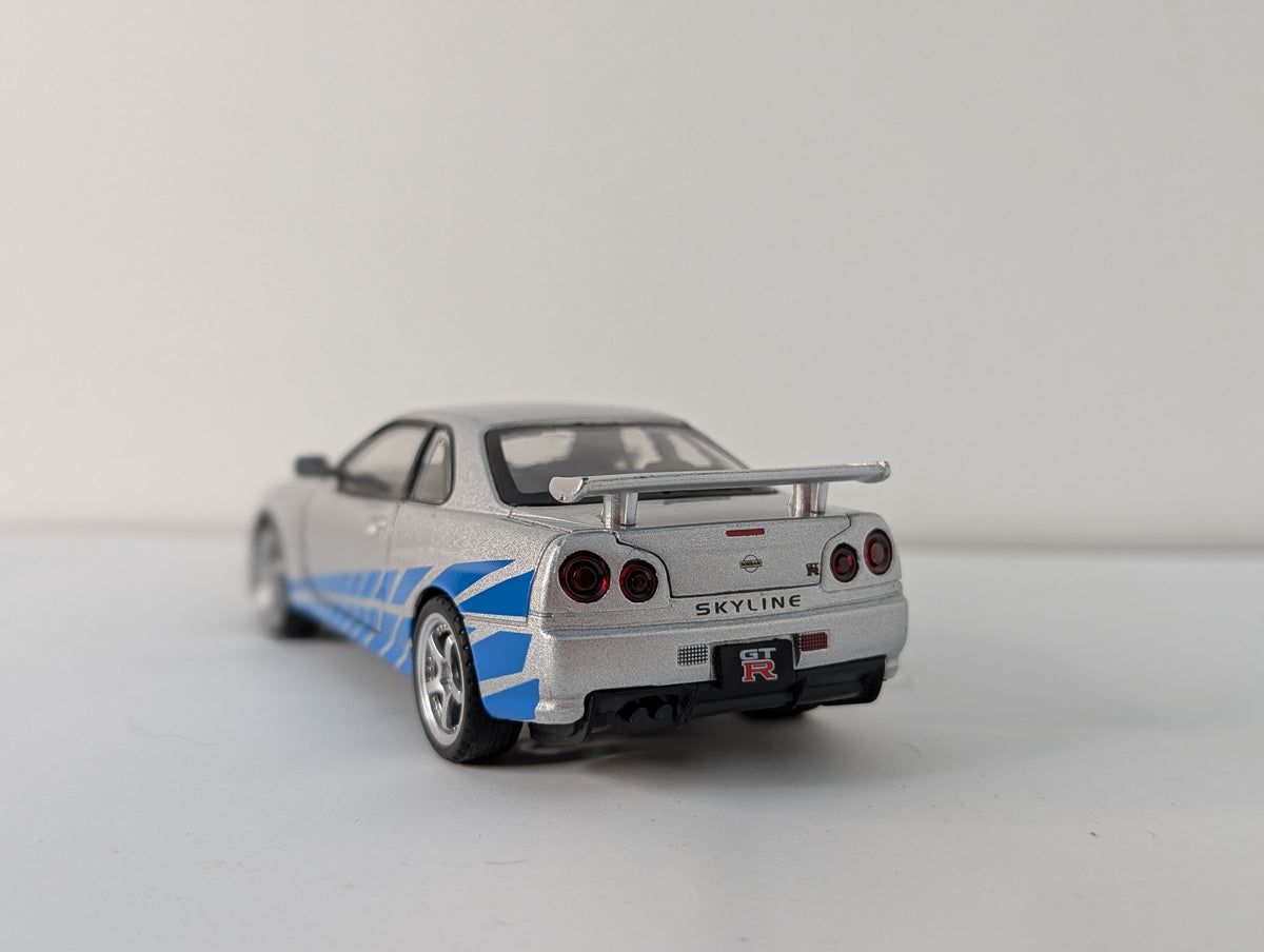Nissan Skyline GTR R34 1:36 scale.