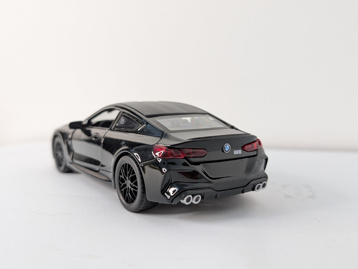 BMW M8 Competition Coupe 1:36 scale black.