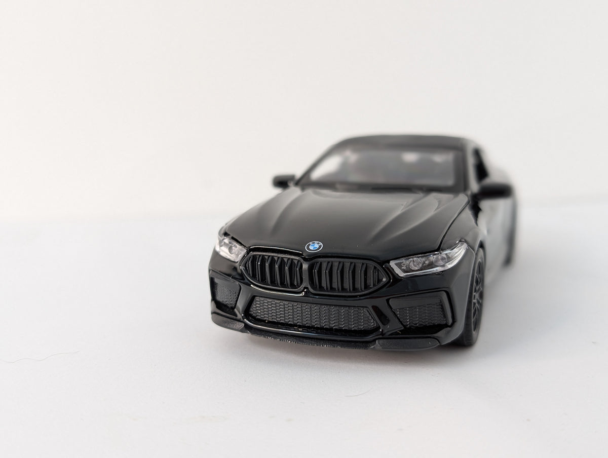 BMW M8 Competition Coupe 1:36 scale black.