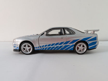 Nissan Skyline GTR R34 1:36 scale.